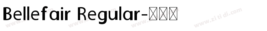 Bellefair Regular字体转换